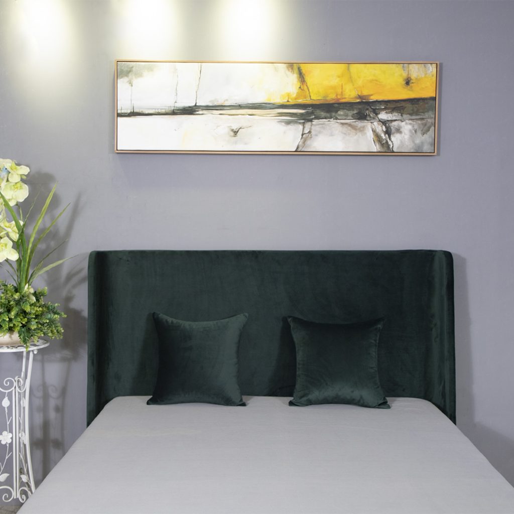 Dark Green Wooden Flat Bed 7