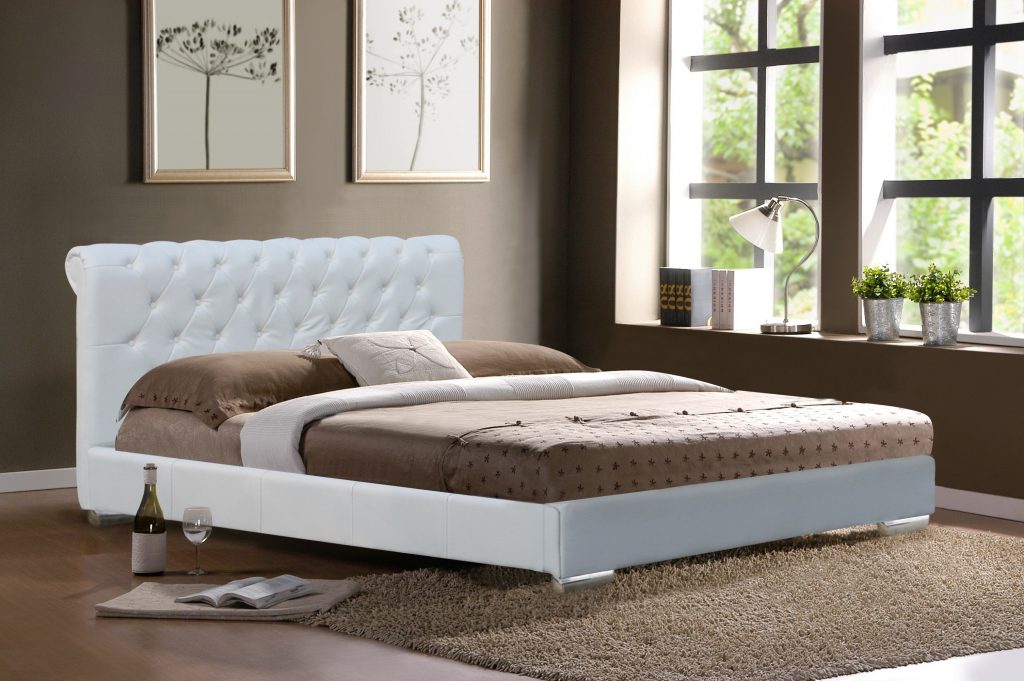 Upholstered Platform Velvet Bed 5