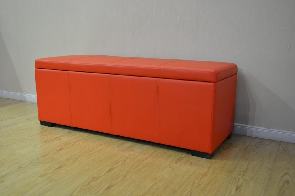 Modern Leather Storage Bench 5