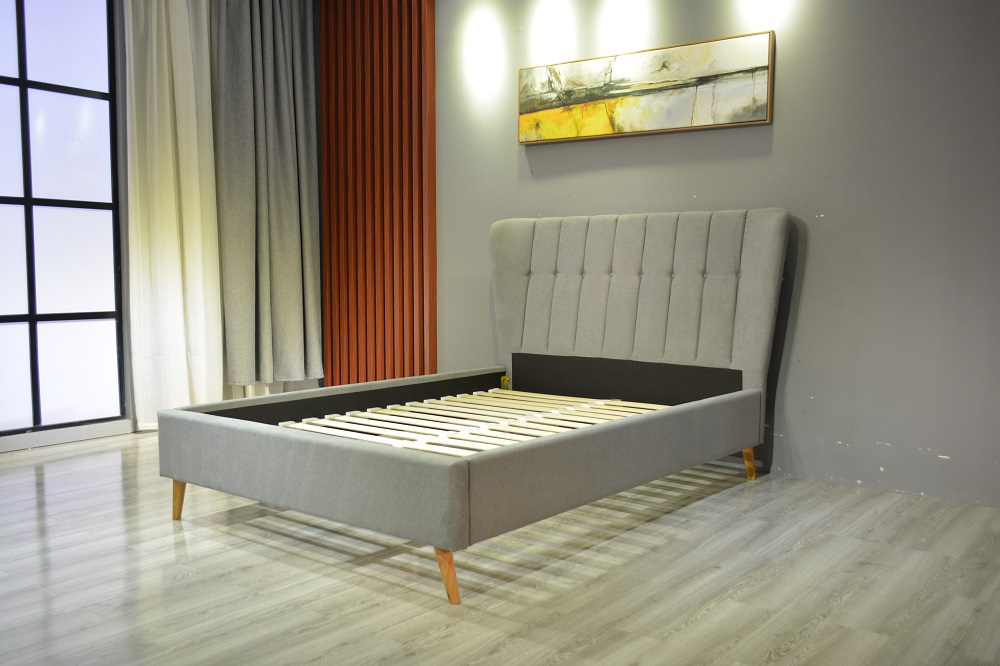 Modern Channel Upholstered Bed 3