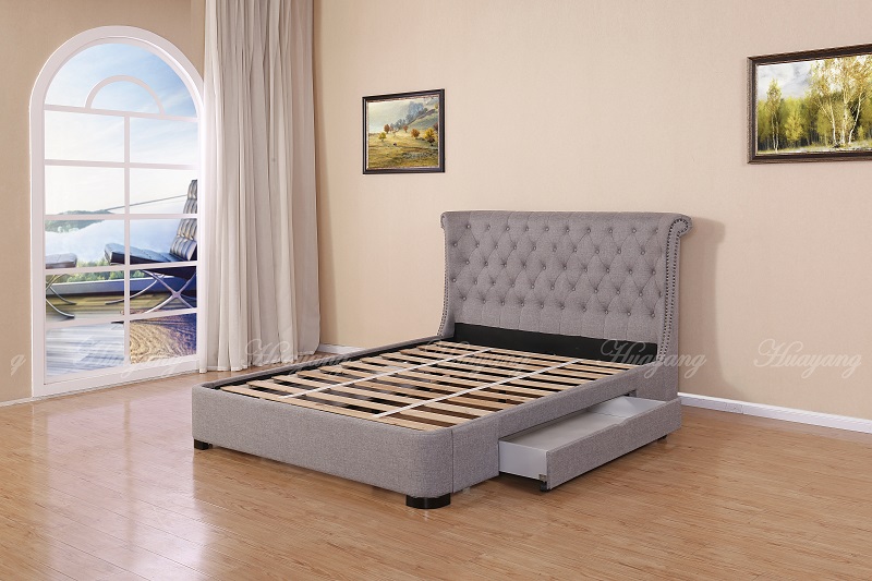 Modern Fabric Storage Bed 6