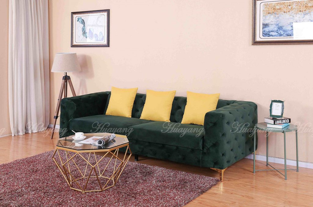 Tufted Sectional Button Sofa 1