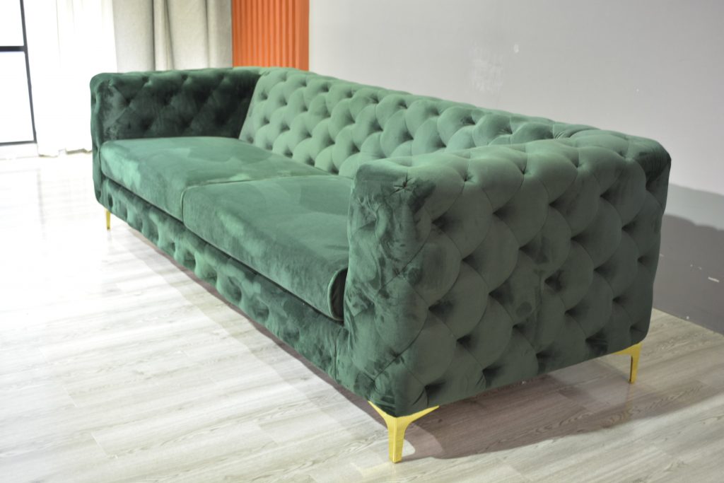 Tufted Sectional Button Sofa 4