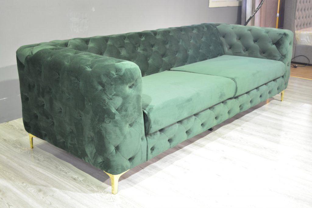 Tufted Sectional Button Sofa 5