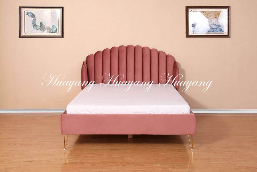 Curved Rose Pink Bed 4